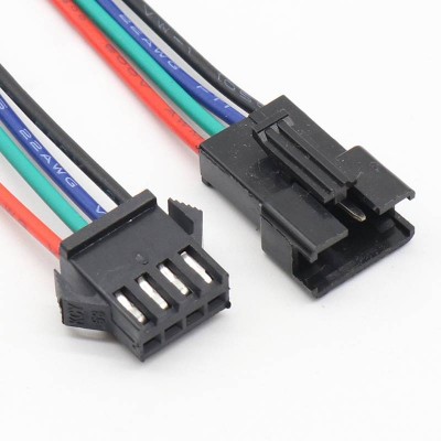 Rgb Jst Sm 4 Pin Led Extension Cable Dc Wire To Wire Connector For Smd 5050 3528 2835 Rgb Led Strip