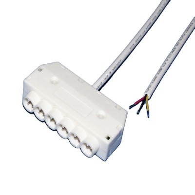 SMD 5050 multicoloured LED strip 4 Pin RGB LED Strip Connector 6 way junction box