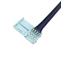 5050 RGB Light Cable Female Connector Wire + 4-pin Male 10mm Wide Free Welding LED Strip Connector